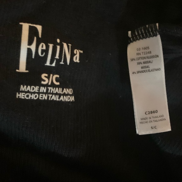 Felina black ribbed long sleeve shirt 🦄 - Picture 8 of 8